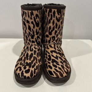 Ugg Leopard Print Classic Short Boots - Used